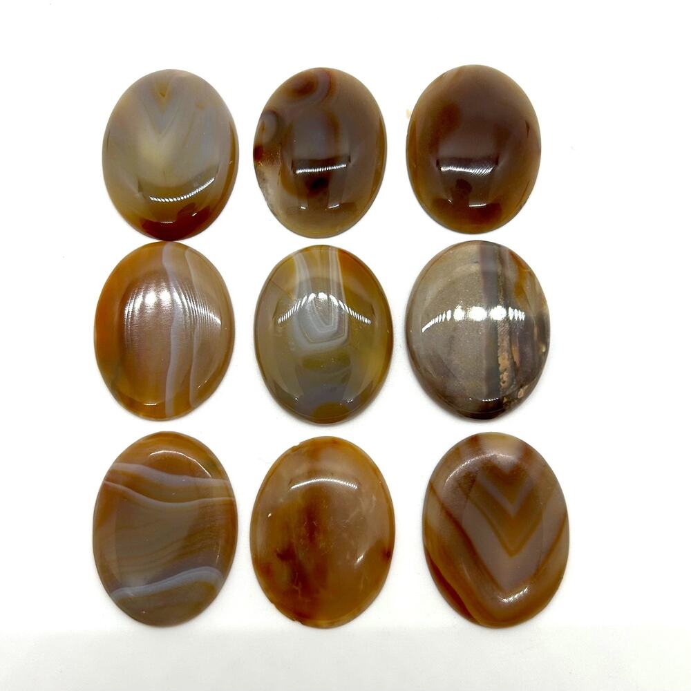 Asssorted Agate Cabochons For Jewely Making Lot of 21